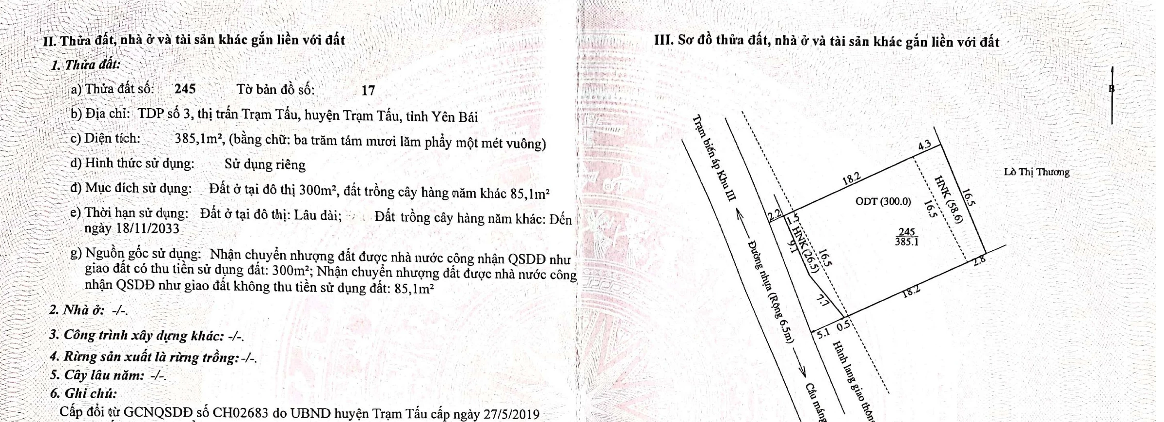 385m Đất mặt tiền trục nhựa trung tâm xã Hạnh Phúc. - ảnh 2