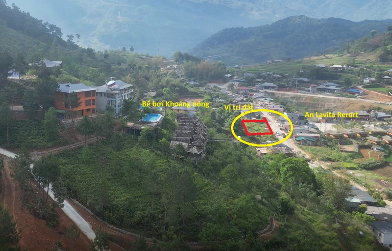 400m mặt tiền nhựa trục chính, cạnh Resort. Vị trí trung tâm xã.